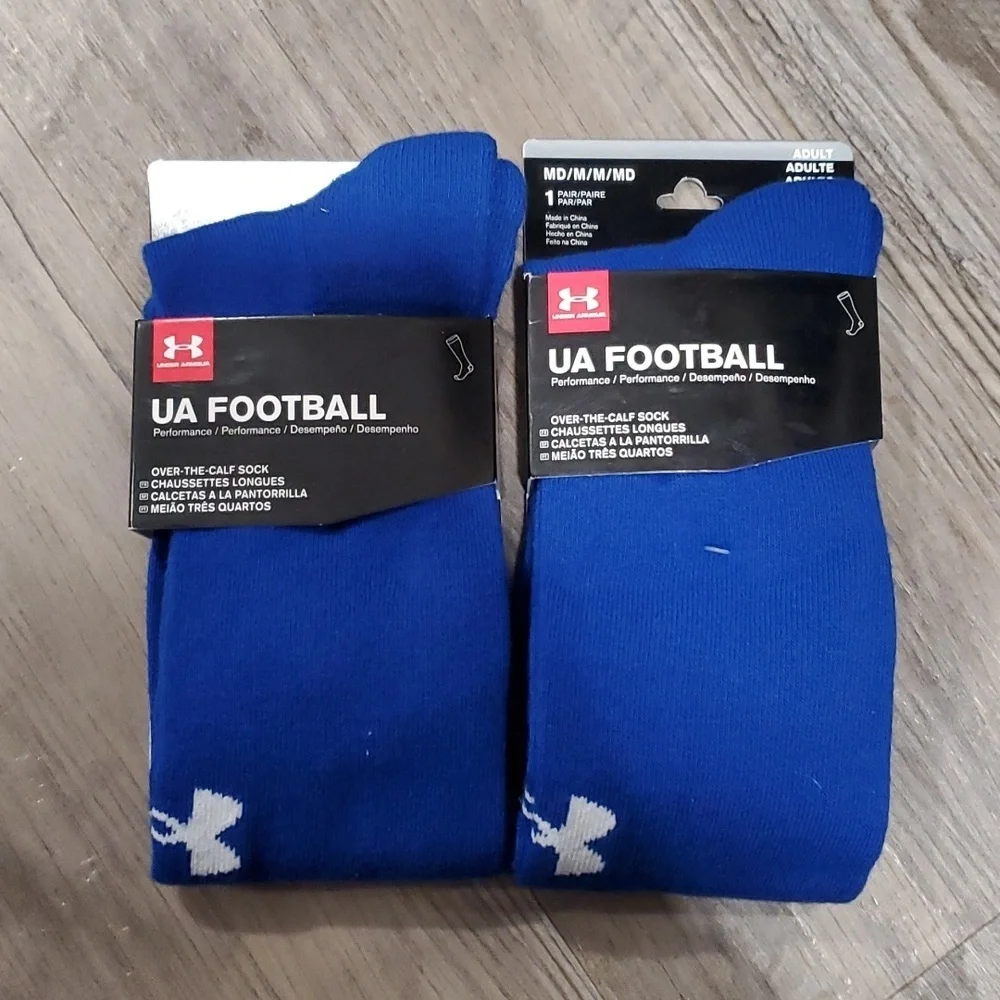 Under Armour Football Socks Set of 2 Size Medium